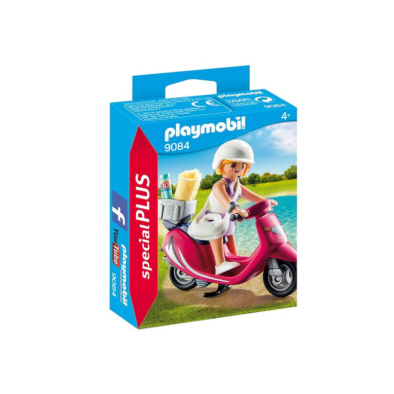 Foto van Playmobil special plus zomers meisje met scooter 9084