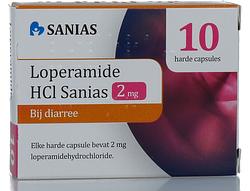 Foto van Sanias hci loperamide 2mg harde capsules