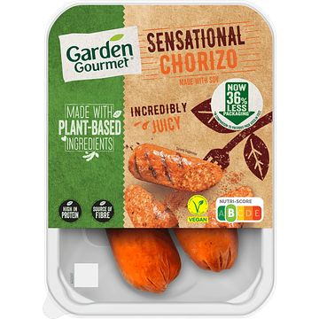 Foto van Garden gourmet sensational chorizo vegan 180g bij jumbo