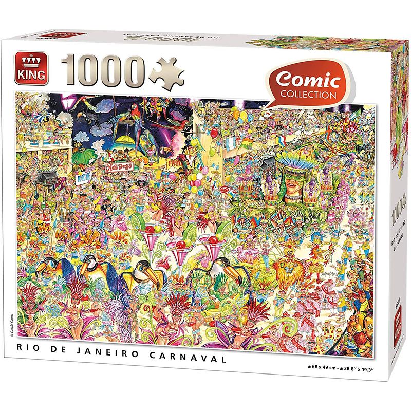 Foto van King legpuzzel rio de janeiro 1000 stukjes