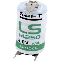 Foto van Saft ls 14250 3pfrp speciale batterij 1/2 aa u-soldeerpinnen lithium 3.6 v 1200 mah 1 stuk(s)