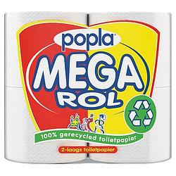 Foto van Popla mega rol toiletpapier 4 rollen bij jumbo