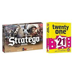 Foto van Spellenbundel - 2 stuks - stratego & twenty one