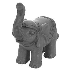 Foto van Deco figuur olifant 36x19x39 cm grijs van ml-design