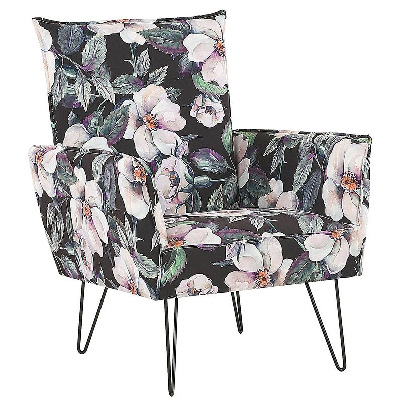 Foto van Beliani ribe - fauteuil-zwart-polyester