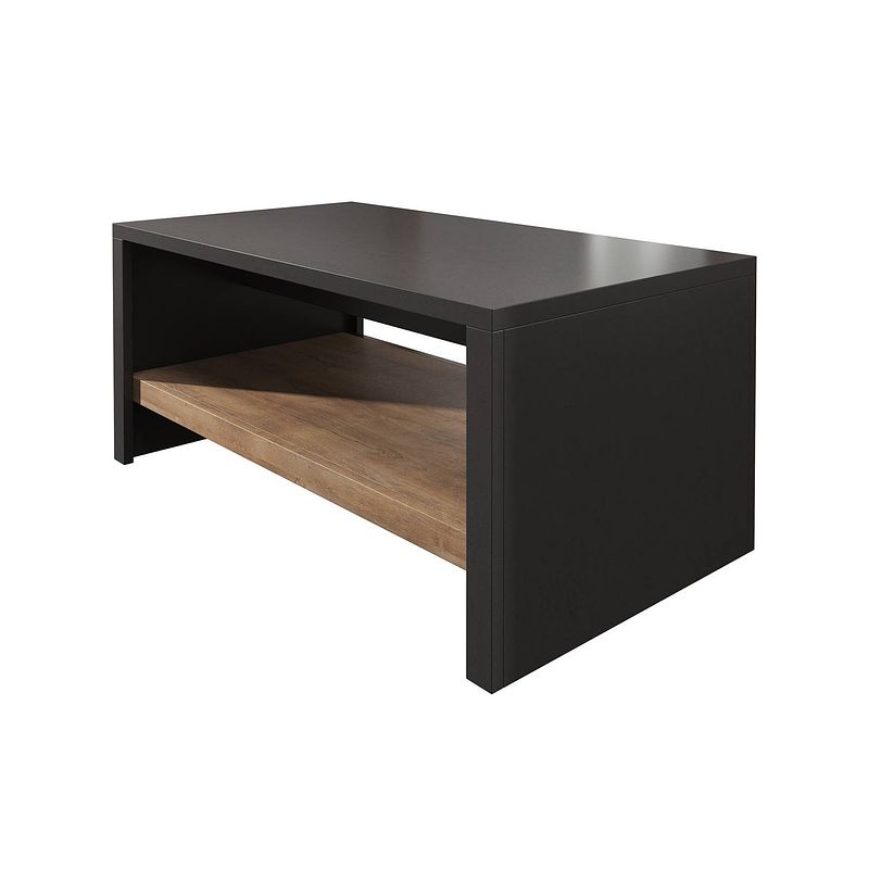 Foto van Meubella salontafel monaco - eiken - grijs - 120 cm