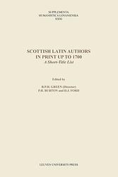 Foto van Scottish latin authors in print up to 1700 - ebook (9789461660763)