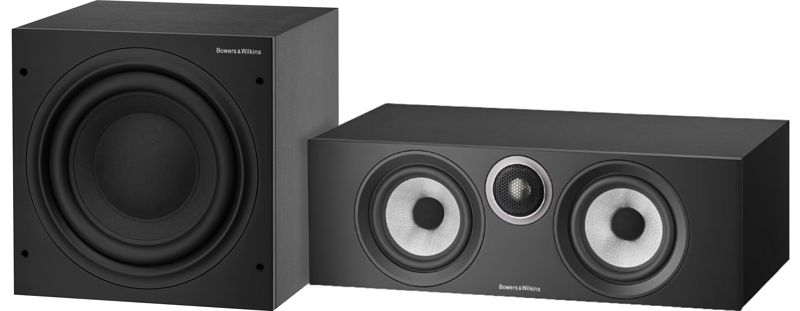 Foto van Bowers & wilkins htm6 s3 + asw610 zwart