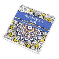 Foto van Craft kleurboek sensations mandala cards blauw