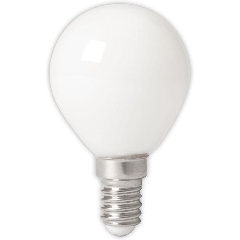 Foto van Calex led full glass filament ball-lamp 240v 3,5w 350lm e14 p45, softline 2700k cri80 dimmable, energy label a++