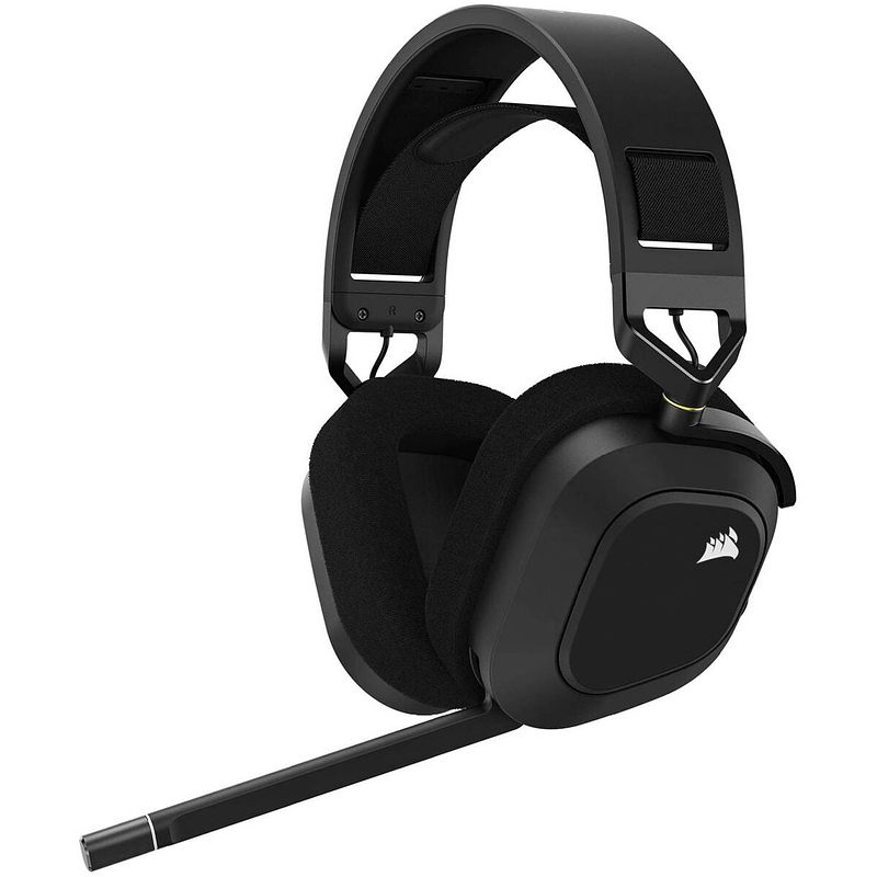 Foto van Headset met bluetooth en microfoon corsair hs80 rgb zwart multicolour