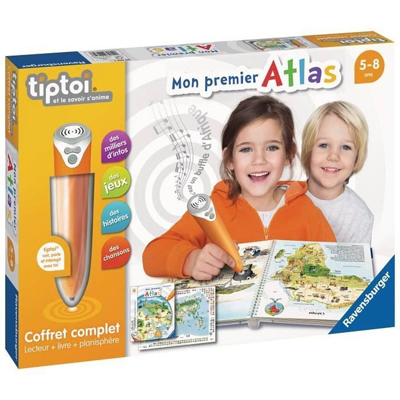 Foto van Ravensburger - complete interactieve leesdoos + atlas tiptoi-boek