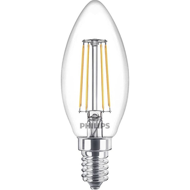 Foto van Philips led lamp e14 4,3w kaars helder