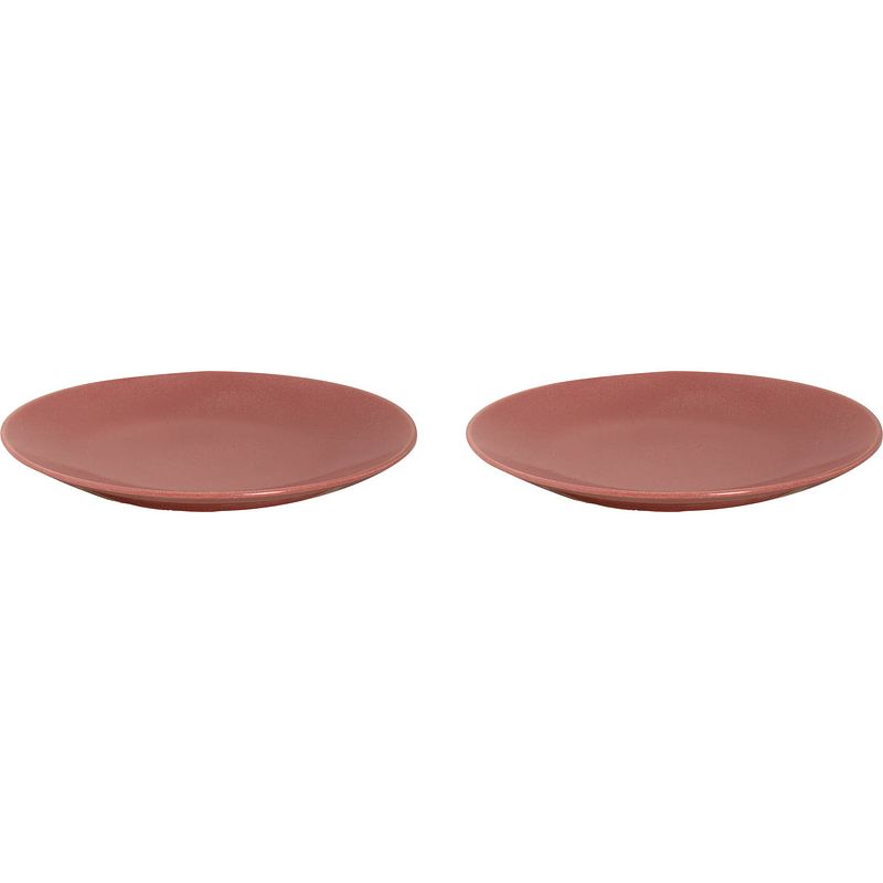 Foto van Mammoet bord spirit 27.5 cm rood stoneware 2 stuk(s)