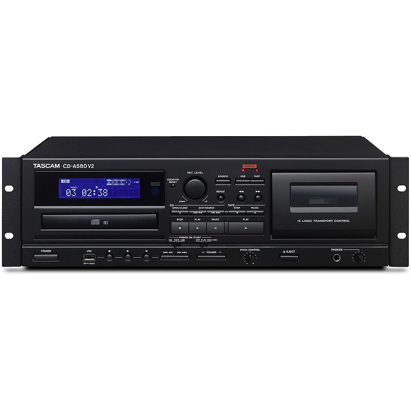 Foto van Tascam cd-a580 v2 cd-speler / cassette deck / usb recorder