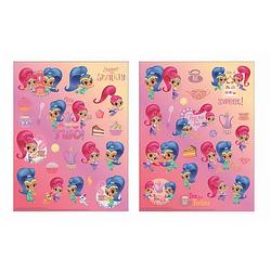 Foto van W&o stickervel shimmer en shine junior 30 cm roze 2 stuks