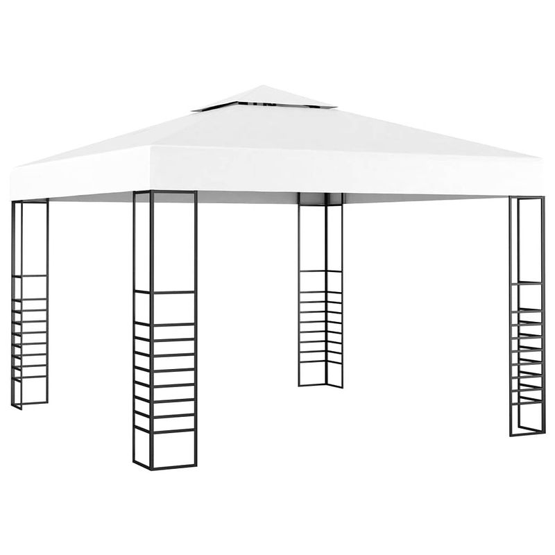 Foto van Vidaxl tuinpaviljoen 3x3 m wit