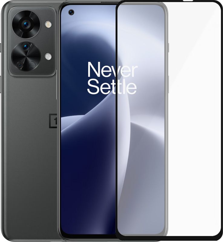 Foto van Oneplus nord 2t 128gb grijs 5g + panzerglass case friendly screenprotector glas