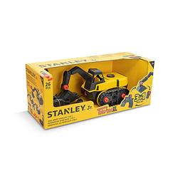 Foto van Stanley speelgoed graafmachine - kinderen vanaf 3 jaar - 26 onderdelen - stem-speelgoed - zwart/geel