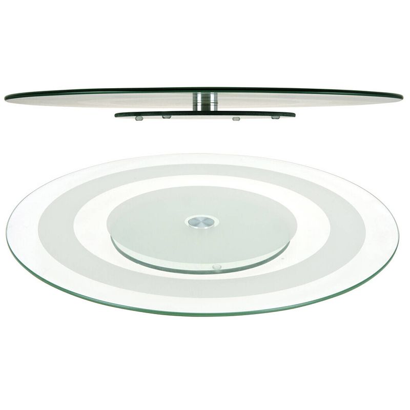 Foto van Excellent houseware roterende taartplateau/serveerplaat glas 45 cm - taartplateaus