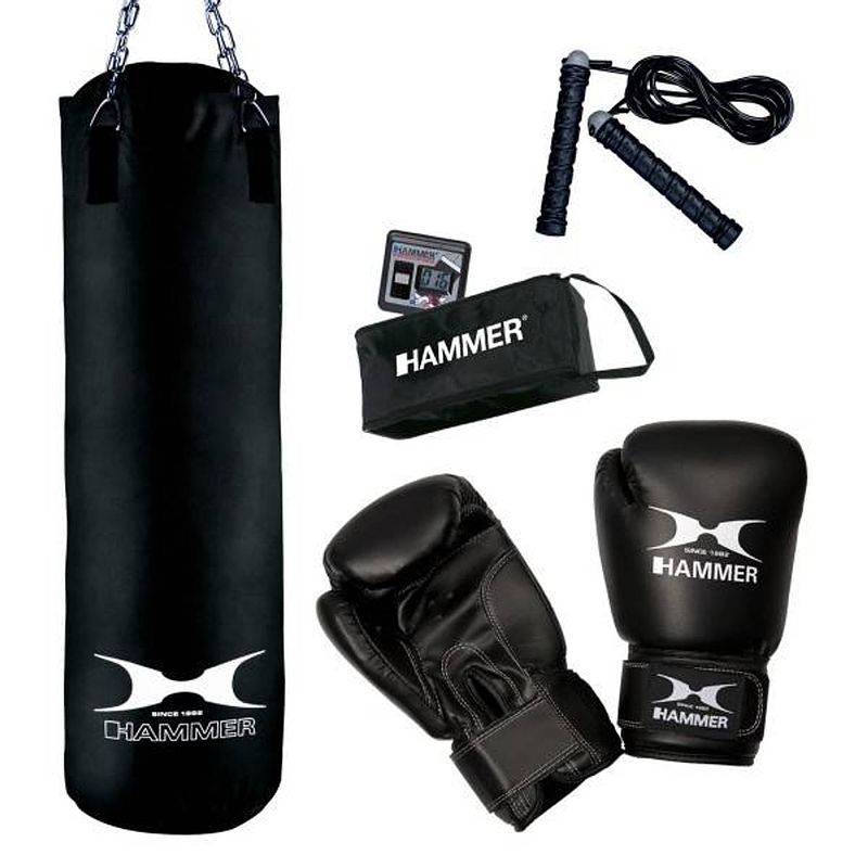 Foto van Hammer boxing set chicago, 100 cm (fit black 100 cm)