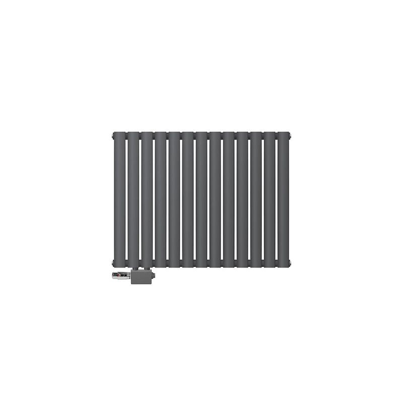 Foto van Paneelradiator dubbellaags 600x780 mm antraciet incl. universele aansluitset ml-design