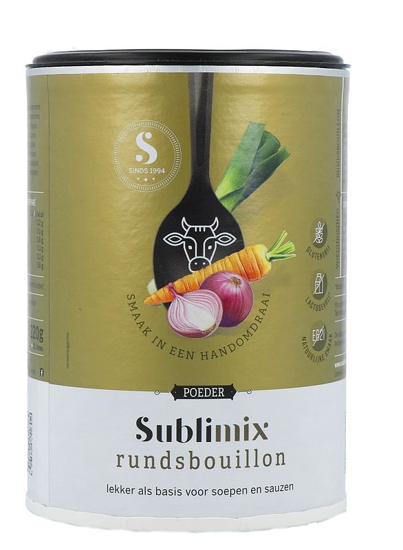 Foto van Sublimix vleesbouillon glutenvrij 220gr