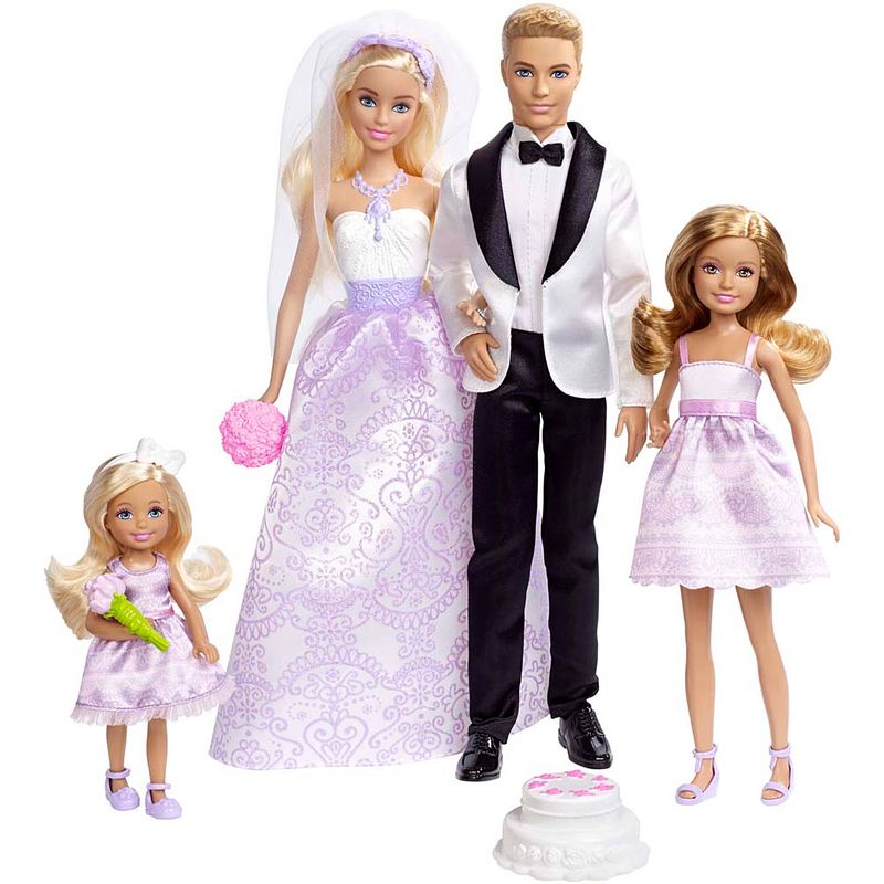 Foto van Barbie bruiloft modepop kadoset