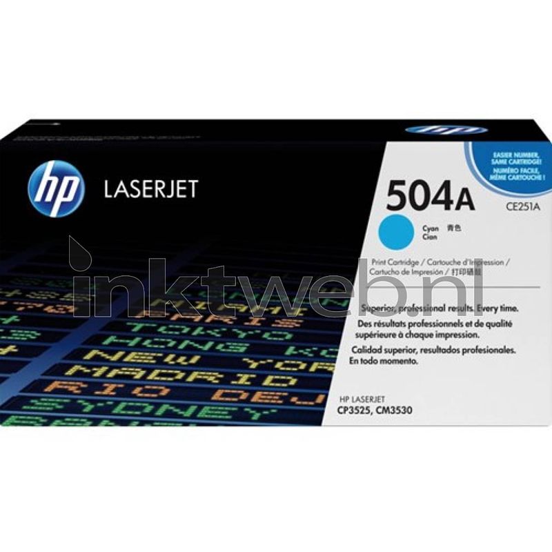 Foto van Hp 504a toner cyaan toner