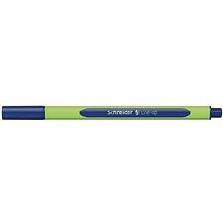 Foto van Schneider fineliner line-up 0,4 mm 16 cm rubber groen/donkerblauw