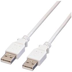 Foto van Value usb-kabel usb 2.0 usb-a stekker 0.80 m wit afgeschermd 11.99.8909