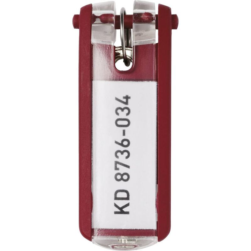 Foto van Durable sleutelhanger 195703 key clip - 1957 rood 6 stuk(s)