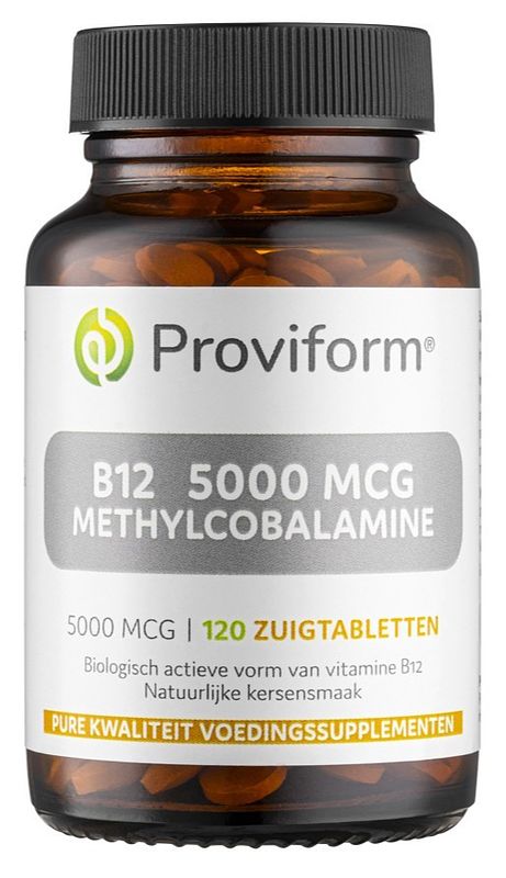 Foto van Proviform b12 5000mcg methylcobalamine zuigtabletten