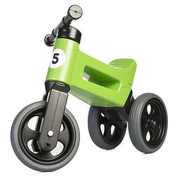 Foto van Funny wheels loopfiets met 3 wielen rider sport cool loopfiets junior groen