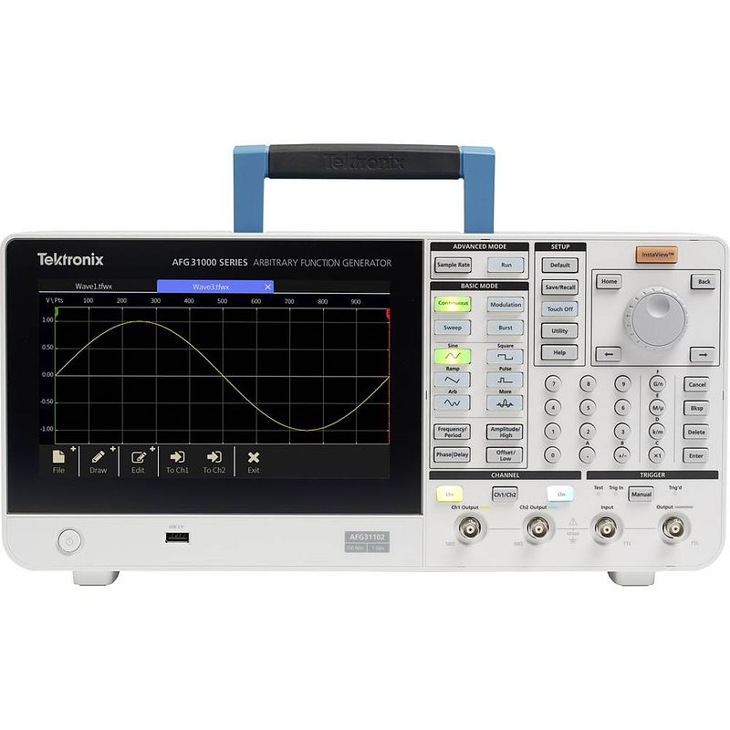 Foto van Tektronix afg31052 functiegenerator 0.000001 hz - 50 mhz 2-kanaals arbitrair, driehoek, puls, ruis, blok, sinus