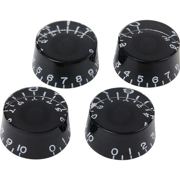 Foto van Gibson speed knobs black potmeterknoppen voor gitaar (set van 4)