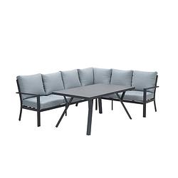Foto van Garden impressions senja lounge dining set 3delig rechts - mint grijs