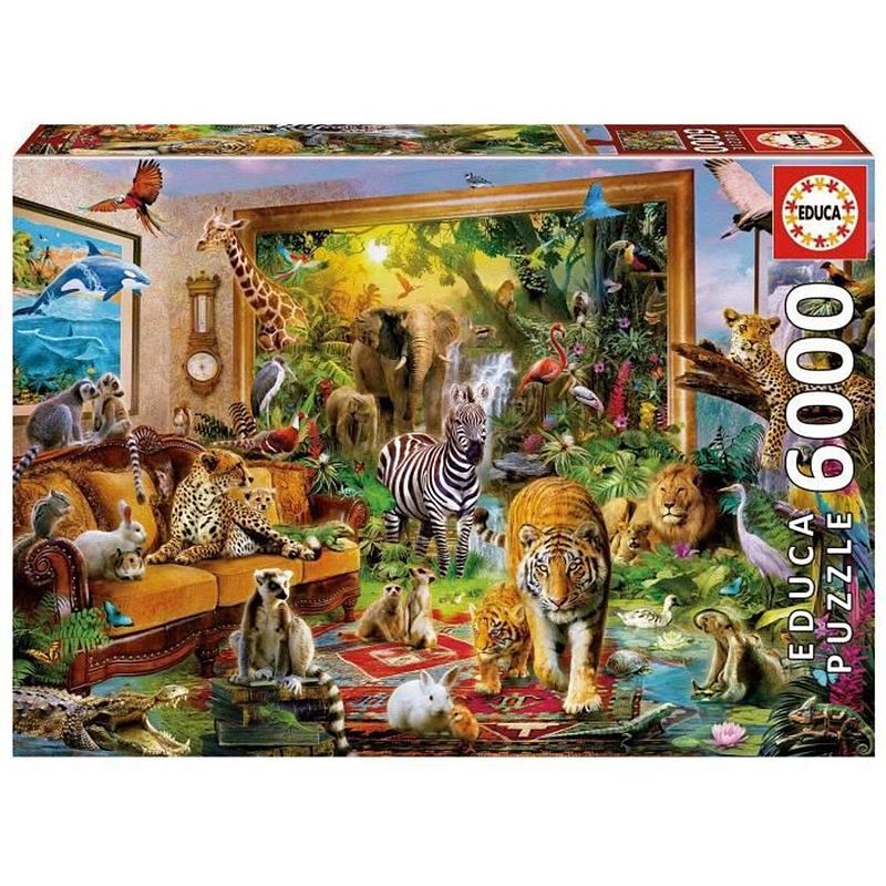 Foto van Educa puzzle 6000 de kamer binnenkomen