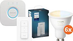 Foto van Philips hue white ambiance gu10 starter 6-pack