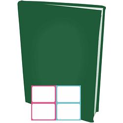 Foto van Rekbare boekenkaften a4 - groen - 12 stuks inclusief kleur labels