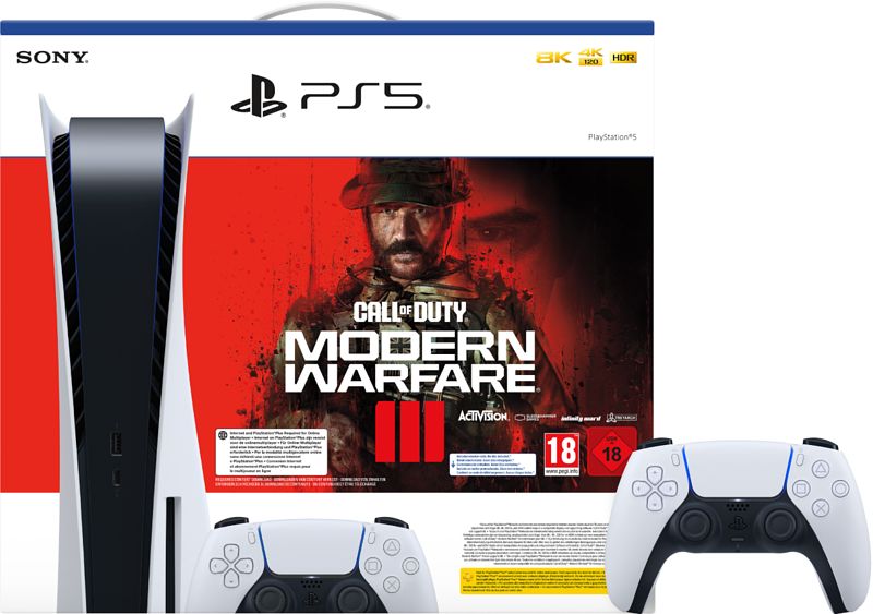 Foto van Playstation 5 disc edition + call of duty: modern warfare iii + extra controller wit