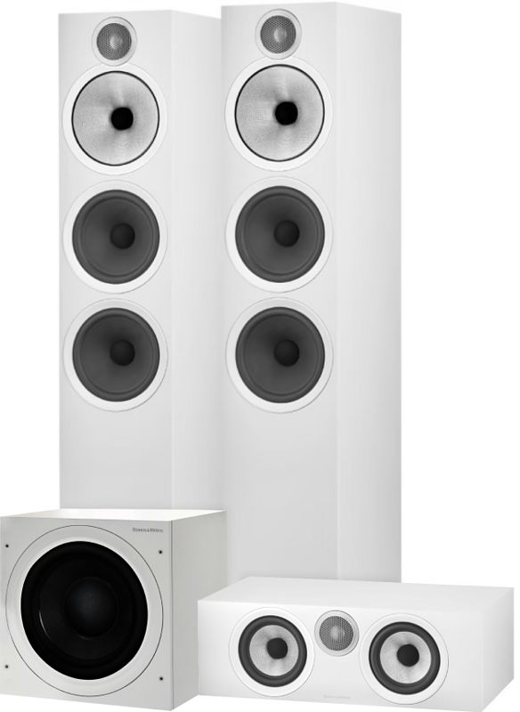 Foto van Bowers & wilkins htm6 s3 + 603 s3 (per paar) + asw610 wit