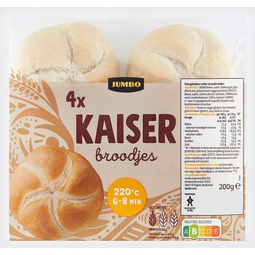 Foto van Jumbo kaiser broodjes 4 stuks