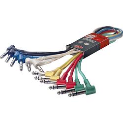 Foto van Stagg spc060ls e stereo patchkabel 6-pack 60 cm
