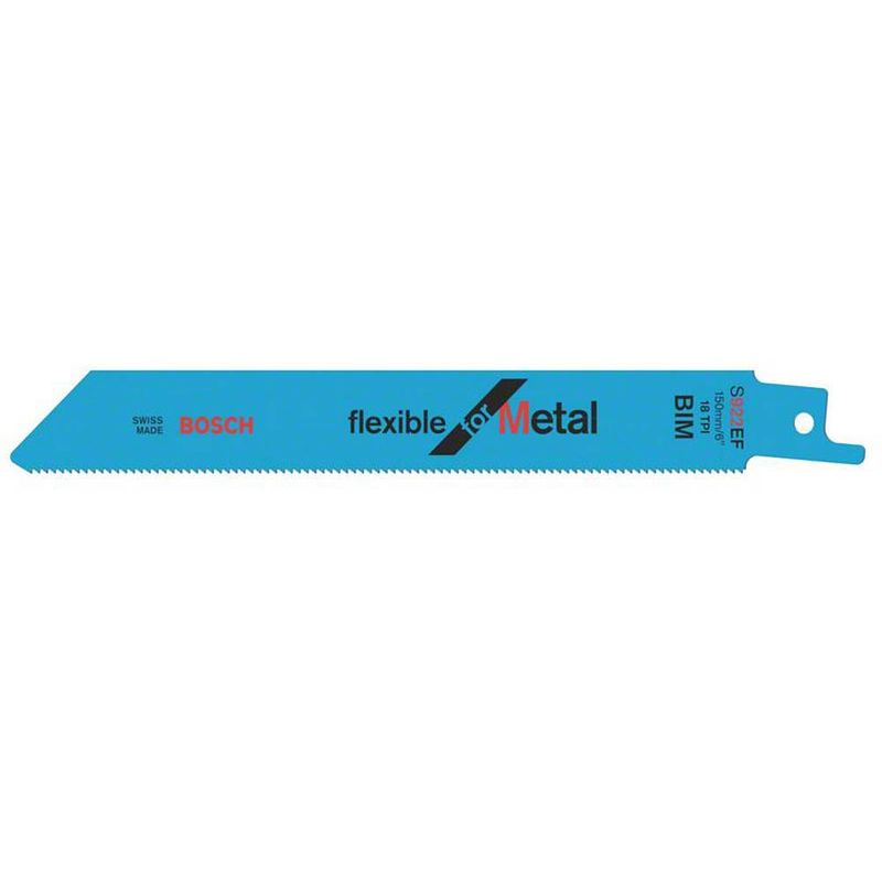 Foto van Bosch 2608657551 reciprozaagblad s 922 bf, flexible for metal, verpakking van 25 stuks 25 stuk(s)