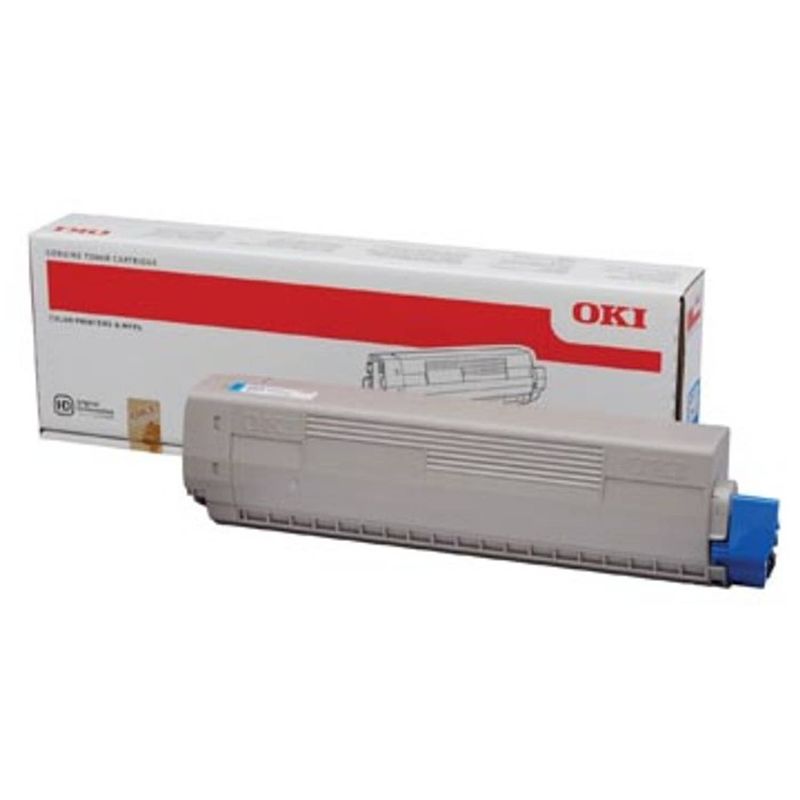 Foto van Oki toner kit cyaan - 10000 pagina's - 44844507