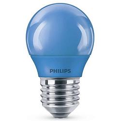 Foto van Philips led lamp e27 3,1w blauw