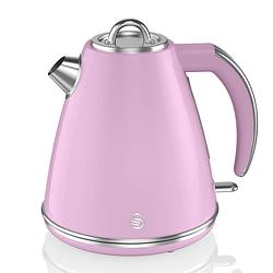 Foto van Swan retro waterkoker 1.5 l roze