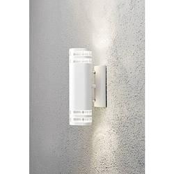 Foto van Konstsmide modena up & down big 7516-250 buitenlamp (wand) halogeen gu10 70 w wit