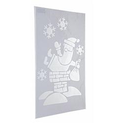 Foto van Kerst raamsjablonen/raamdecoratie kerstman plaatjes 54 cm - kerst raamsjablonen